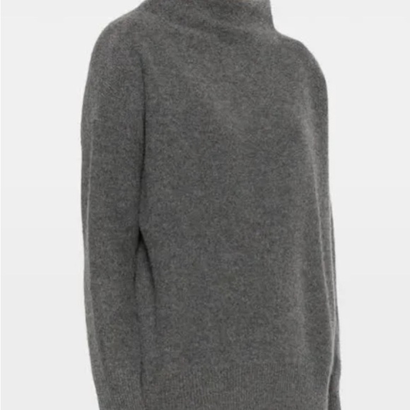 vince brushed cashmere funnel turtle neck sweater - Picture 4 of 5